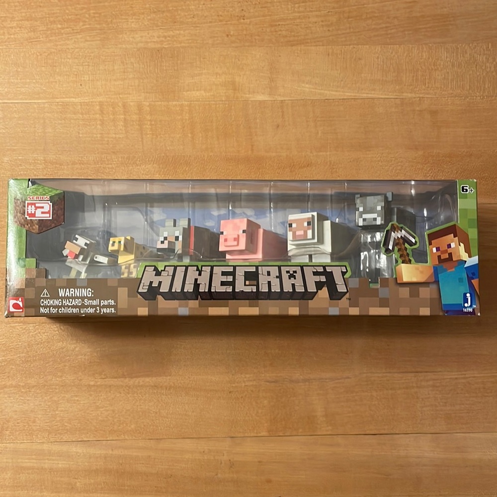 Minecraft Series 2 Overworld Articulated Animal Mobs Figure Set Used in Box